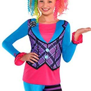 Storybook Costumes Dark Mad Hatter Long Sleeve Top Child M/L NWT